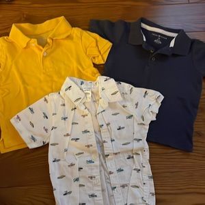 2 polos and a button down